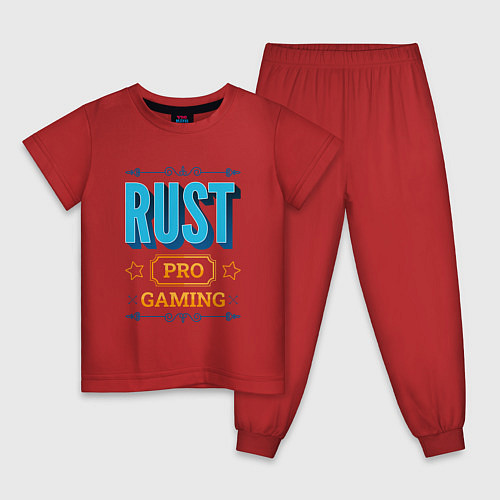 Детская пижама Игра Rust PRO Gaming / Красный – фото 1