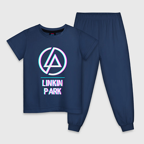 Детская пижама Linkin Park Glitch Rock / Тёмно-синий – фото 1