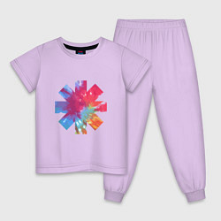 Пижама хлопковая детская RHCP Color, цвет: лаванда
