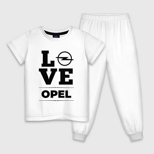 Детская пижама Opel Love Classic / Белый – фото 1