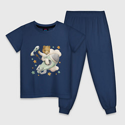 Детская пижама Львенок на ракете