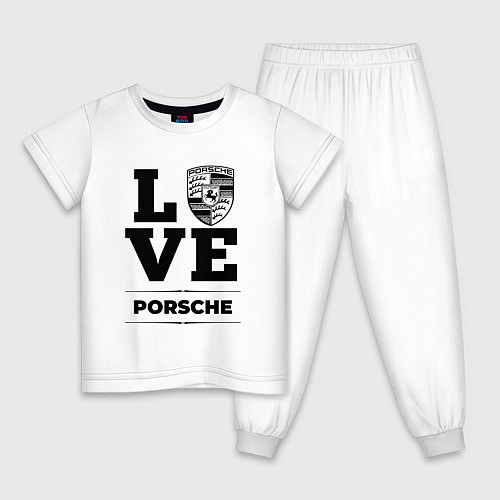 Детская пижама Porsche Love Classic / Белый – фото 1