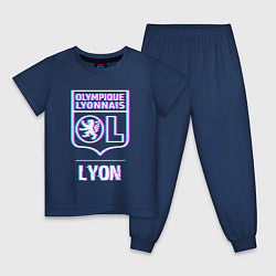 Детская пижама Lyon FC в стиле Glitch