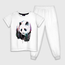Детская пижама Панда - акварель