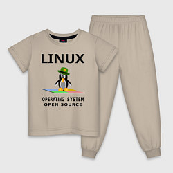 Детская пижама Пингвин линукс
