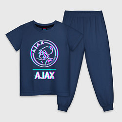 Детская пижама Ajax FC в стиле glitch