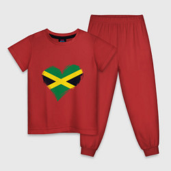 Детская пижама Сердце - Ямайка