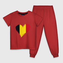 Детская пижама Сердце - Бельгия
