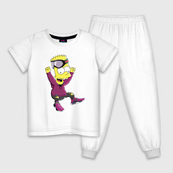 Детская пижама Барт Симпсон в прыжке