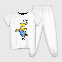 Детская пижама Барт Симпсон - игра головой!