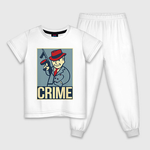 Детская пижама Vault crime boy / Белый – фото 1