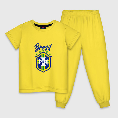 Детская пижама Brasil Football / Желтый – фото 1