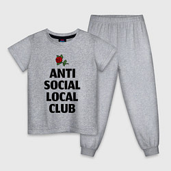 Детская пижама Anti social local club
