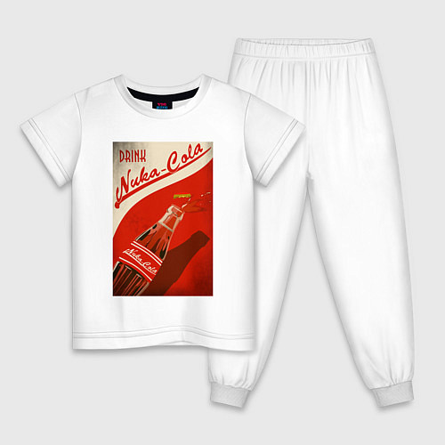 Детская пижама Drink nuka - cola / Белый – фото 1