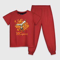 Детская пижама I love Capoeira - fighter