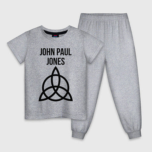 Детская пижама John Paul Jones - Led Zeppelin - legend / Меланж – фото 1