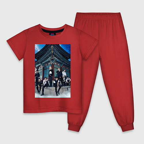 Детская пижама Stray Kids Thunderous / Красный – фото 1