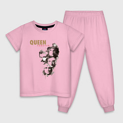 Пижама хлопковая детская Queen-легенды сквозь ветер, цвет: светло-розовый