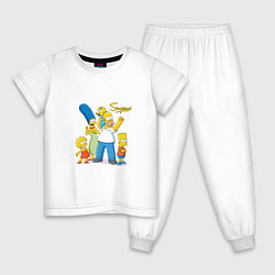 Детская пижама Симпсоны - веселая семейка