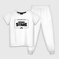 Детская пижама Brawl Stars gaming champion: рамка с лого и джойст