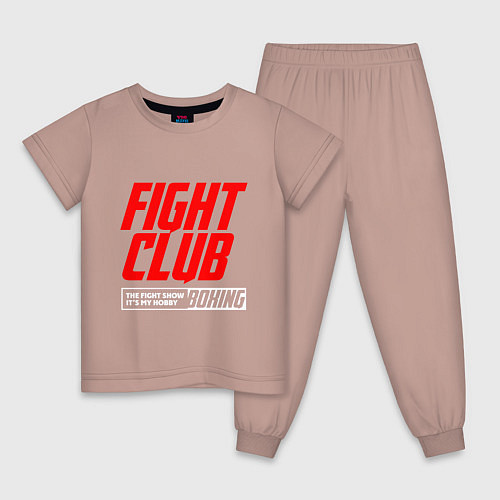 Детская пижама Fight club boxing / Пыльно-розовый – фото 1