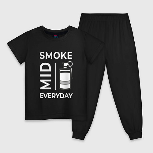 Детская пижама Smoke Mid Everyday / Черный – фото 1