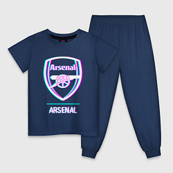 Детская пижама Arsenal FC в стиле glitch