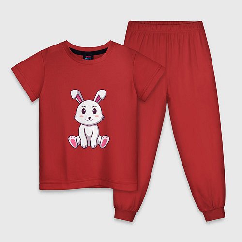 Детская пижама Кролик / Красный – фото 1
