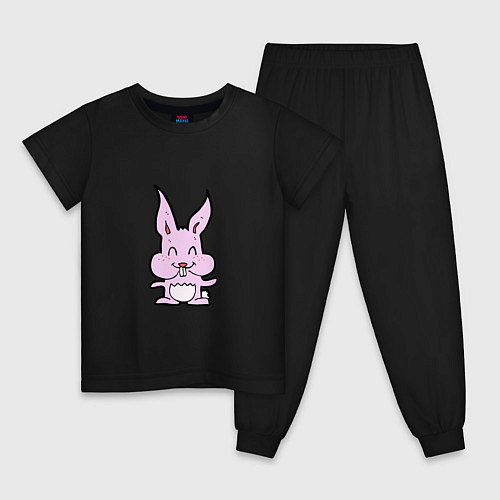 Детская пижама Rabbit Smile / Черный – фото 1