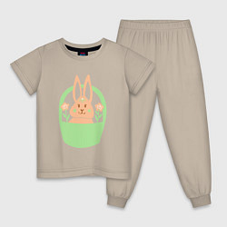 Детская пижама Кролик в корзине