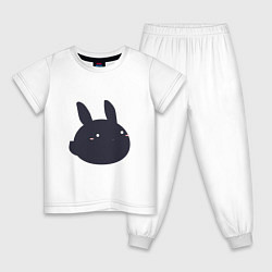 Детская пижама Черный кролик - минимализм