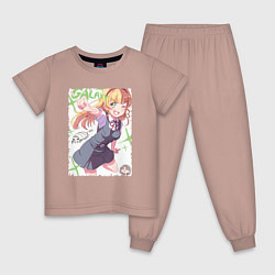 Пижама хлопковая детская Сумирэ Хэанна art - Love Live Superstar, цвет: пыльно-розовый