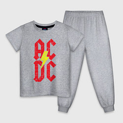 Детская пижама AC DC logo