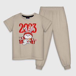 Детская пижама Зайка в подарках 2023