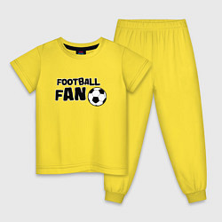 Детская пижама Фанат футбола надпись