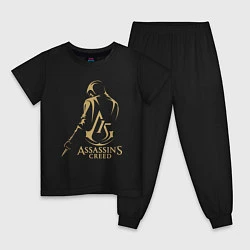 Пижама хлопковая детская Assassins creed 15 лет, цвет: черный