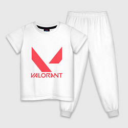 Детская пижама Valorant - logo