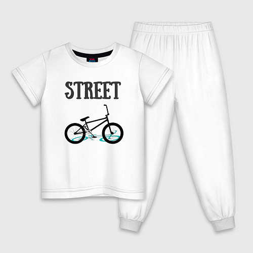 Детская пижама Street BMX / Белый – фото 1