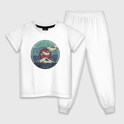 Детская пижама Гора Фудзи / Белый – фото 1