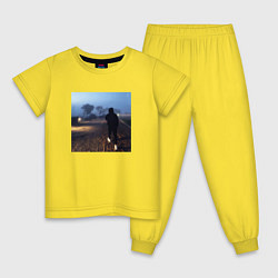 Пижама хлопковая детская Pharaoh Philarmonia, цвет: желтый