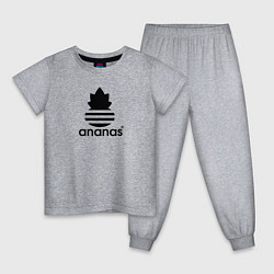 Пижама хлопковая детская Ananas - Adidas, цвет: меланж