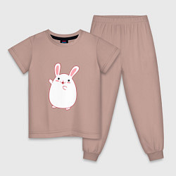 Детская пижама Круглый кролик