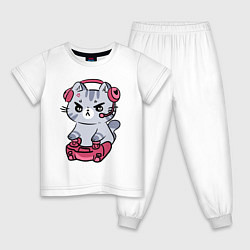 Детская пижама Котёнок заядлый игроман