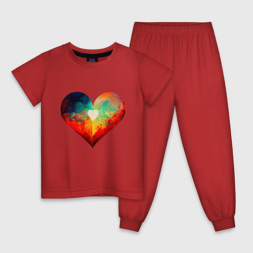 Детская пижама My Heart / Красный – фото 1