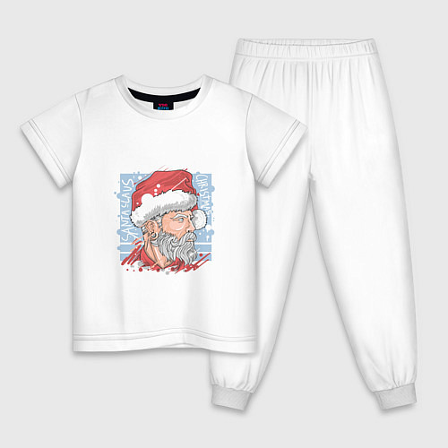 Детская пижама Claus christmas / Белый – фото 1