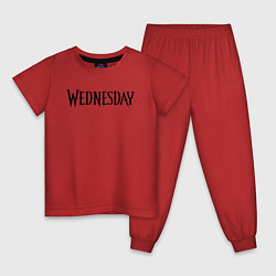 Детская пижама Logo black Wednesday