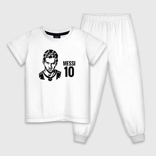 Детская пижама Messi 10 / Белый – фото 1