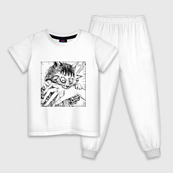 Детская пижама Crazy cat - кот кусает руку