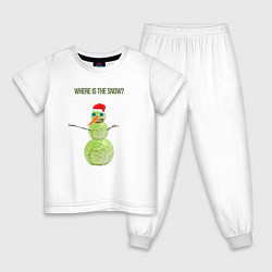 Детская пижама Снеговичок - Капустовичок