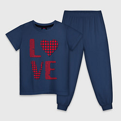 Детская пижама Любовь с сердцем